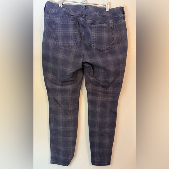 Torrid Multi-Zip Jeggings - Multi-Color Plaid Size 18R - Picture 5 of 15